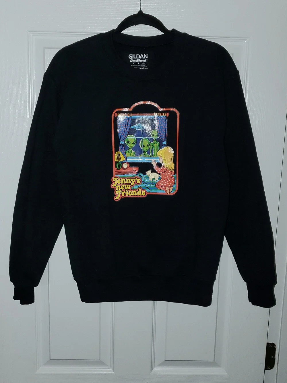 Jenny's New Friends Steven Rhodes on Gildan Tag Crewneck Sweatshirt Size Small - Picture 1 of 4